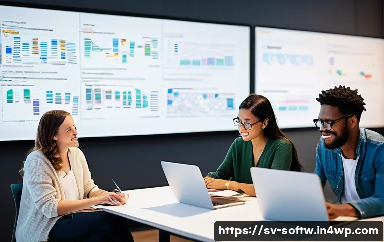 오픈소스 소프트웨어의 성공적인 마케팅 전략 - **Prompt for Community Building & Collaboration:**
    "A diverse group of open-source project contr...